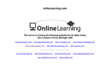 Tablet Screenshot of holleylearning.com